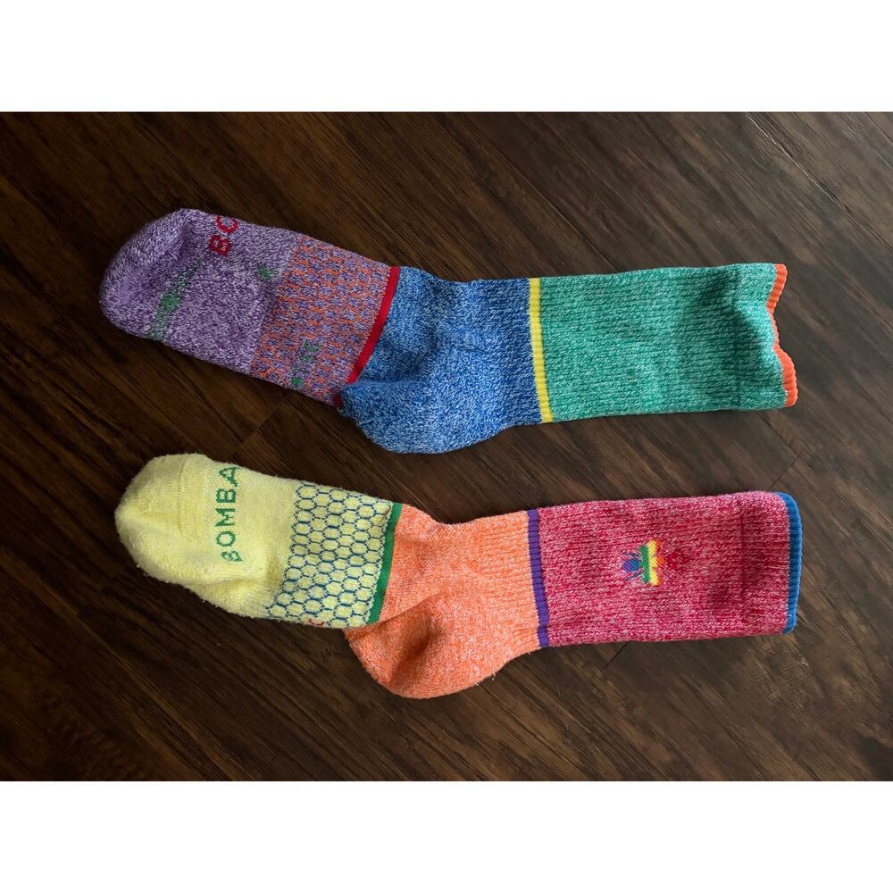 Bombas colorful kids socks 9-3 shoe size